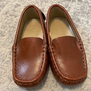 Janie & Jack brown leather loafers